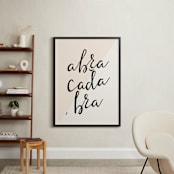 "Hocus" - Art Print in Apricot  by Marabou Design - In a Room