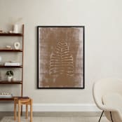"Contemporary Botanical Series 1" - Art Print in Bronze by Angela Simeone - In a Room