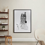 "My Grandfathers Shaker" - Art Print in Black & White by Katrina Leandro - In a Room