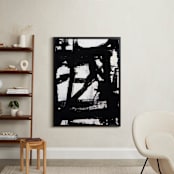 "Not Always Black + White" - Art Print in Black and White by Ilana Greenberg - In a Room