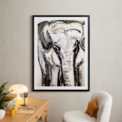 "In the Room II" - Art Print in Elephant Grey by Holly Royval - In a Room