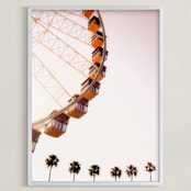 "California Dreams" - Art Print in Soft Pink by Kitty Seeber - Framed