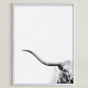 "Brandir" - Art Print in Charcoal by Amy Carroll - Framed
