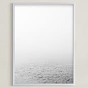 "Breathe" - Art Print in Fog Grey by Emily Denis - Framed