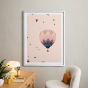 "To The Stars" - Art Print in Pale Pink by Caroline Mint - In a Room