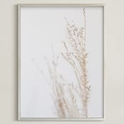 "ghosted neutrals 3" - Art Print in smoke by Baumbirdy - Framed
