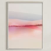 "Sailors Delight" - Art Print in Pink Skies by Karen Kardatzke - Framed