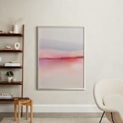 "Sailors Delight" - Art Print in Pink Skies by Karen Kardatzke - In a Room