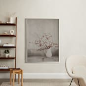 "Vintage Sweet Winterberries" - Art Print in Pop of Red by Dawn Gagye - In a Room