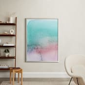 "Fantasia" - Art Print in Aqua by Artsy Canvas Girl Designs - In a Room