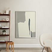 "Crevasse 2" - Art Print in Light Cream by Simona Gocan - In a Room