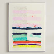 "Be The Dreamer" - Art Print in COTTON CANDY by HAPI ART - Framed Canvas
