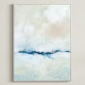 "Solstice" - Art Print in Snow by Lindsay Megahed - Framed Canvas