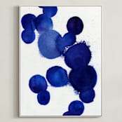 "Lula" - Art Print in Royal Blue by Parima Studio - Framed Canvas