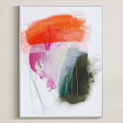 "Protea" - Art Print in Protea Tricolor by Rachel Wadlow - Framed Canvas