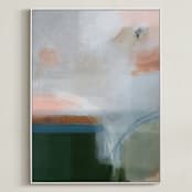 "Cliff No. 1" - Art Print in White by AlisonJerry - Framed Canvas