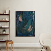 "Dreamscape 2" - Art Print in Midnight Green by Yaling Hou Suzuki - In a Room