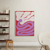 "In Full Bloom" - Art Print in Scarlet Red by Kate Sowinski - In a Room