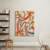 "Orange Twist" - Art Print in Orange by ALICIA BOCK - In a Room