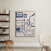 "Pretty Room" - Art Print in Vanilla by Teju Reval - In a Room