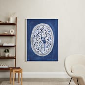 "Chinoiserie Tableware 2" - Art Print in Ink by Teju Reval - In a Room