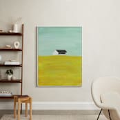 "rural midwest" - Art Print in Wheat by Robin Ott - In a Room