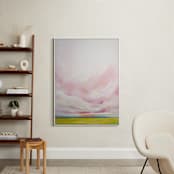 "Leave Behind the Shadows" - Art Print in Pink by Emily Jeffords - In a Room