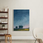 "Twilight" - Art Print in Twilight Blue by Stephanie Goos Johnson - In a Room