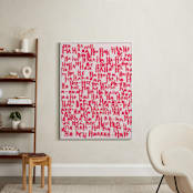 "HA-HA-HA-HA" - Art Print in Rose by Kate Roebuck - In a Room