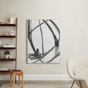 "Plant Cell 4" - Art Print in Black and White by Mary Gaspar - In a Room