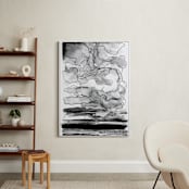 "Kansas" - Art Print in Black & White by Stephanie Nowotarski - In a Room
