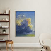 "A Better Day" - Art Print in Thunder Blue by Stephanie Goos Johnson - In a Room
