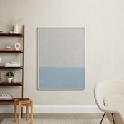 "Calm At Sea" - Art Print in Tranquil Blue by Amanda Phelps - In a Room