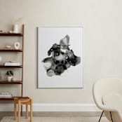 "Single Plasma" - Art Print in Monochrome by AT ORIGINALS - In a Room