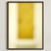 "Ode to Rothko I" - Art Print in Ochre by koshi - Framed