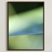 "Cool Blues" - Art Print in Turquoise Blue by Lynn Lehto - Framed