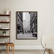 "Downtown IV" - Art Print in Black & White by Erin Beutel - In a Room