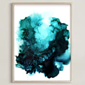 "Blue Grotto" - Art Print in Ocean by Itsy Belle Studio - Framed
