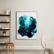 "Blue Grotto" - Art Print in Ocean by Itsy Belle Studio - In a Room