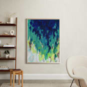 "Awake at Night" - Art Print in Peacock by Holly Whitcomb - In a Room