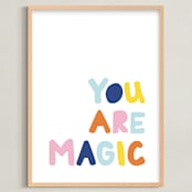 "Colorful - You are Magic" - Art Print in Sky by Jessica Prout - Framed
