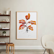 "Shift" - Art Print in Rust by Kelly Ventura - In a Room