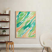 "Emerald Wash" - Art Print in Emerald by Chelsey Scott - In a Room