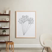 "crystallized pyrotechnics" - Art Print in crisp white by Naomi Ernest - In a Room