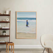 "Oxnard Zachary I" - Art Print in Cerulean Blue by Annie Seaton - In a Room