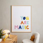 "Colorful - You are Magic" - Art Print in Sky by Jessica Prout - In a Room