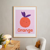 "My Fruity Family II" - Art Print in Light Pink by Marta Crea - In a Room