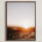 "Warm Summer Light" - Art Print in Burnt Orange by Tanya Val - Framed