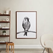 "Little Sparrow" - Art Print in Charcoal by Elly - In a Room