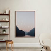 "Explore Your World" - Art Print in Dawn by Amy Carroll - In a Room